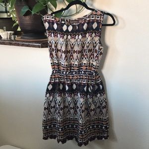 Speed Control mini dress w/ zipper pocket detail.